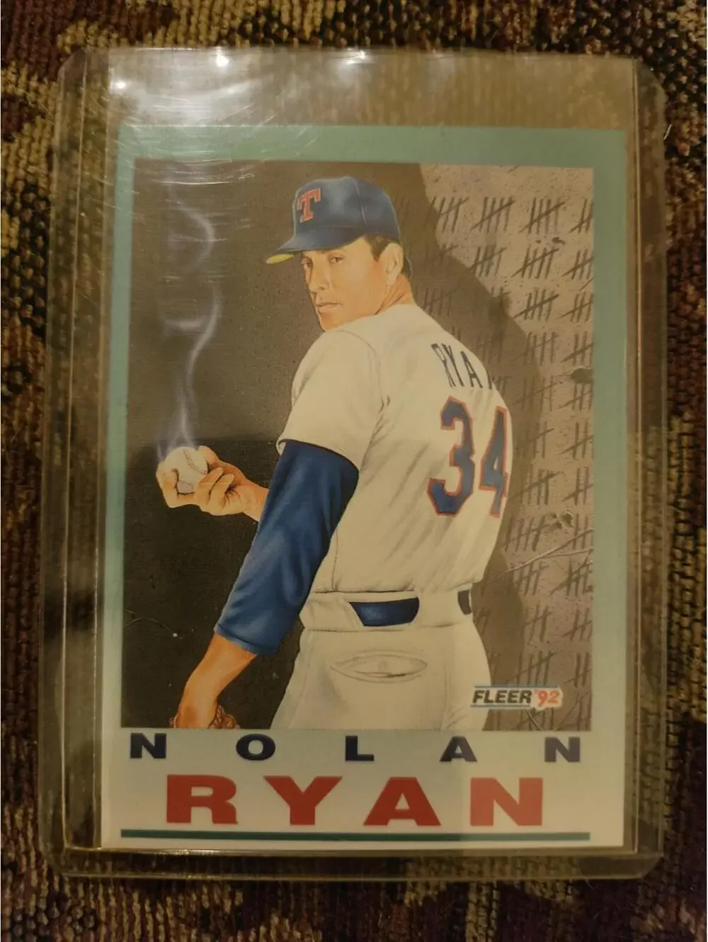1992 Fleer - Nolan Ryan - HOF - Rangers - Pro-Visions Card HOF